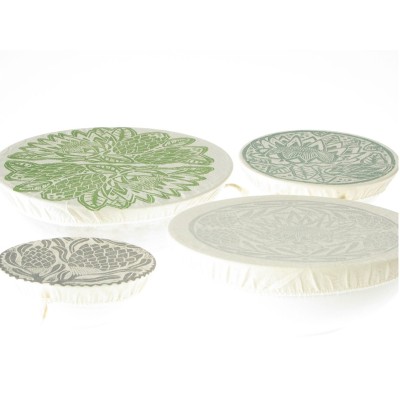 Spaza Dish Cover Set of 4 : Protea Print