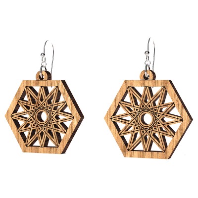 The Artists Sacred Geometry Northern Star Earrings