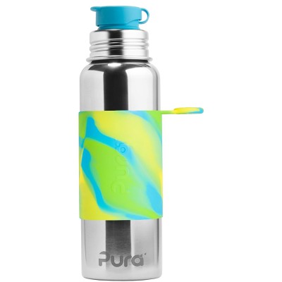Pura Stainless Steel 850ml Sport Bottle - Aqua Swirl