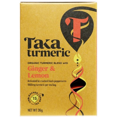 Taka Turmeric Organic Ginger and Lemon Tea