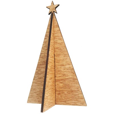 Wood Be Nice Modern 3D Christmas Tree - Wood