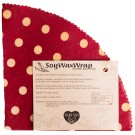 6 Degrees East Soy Wax Round Wrap - Red