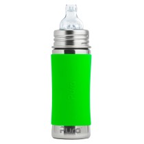 Pura Stainless Steel Green Sippy Bottle